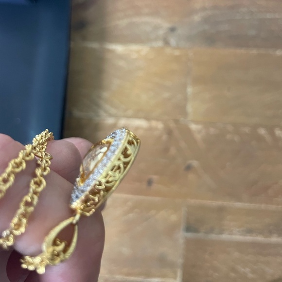 DeLatori by ALOR Citrine Necklace with Box - Picture 9 of 15